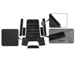 Headliner B-quality, deluxe, black 8.1957 until 7.1967 sedan (4 bows)